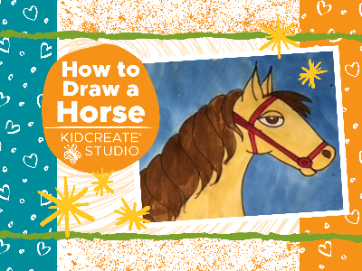 WELCOME WEEK- 50% OFF! How to Draw a Horse Workshop (7-12 Years)